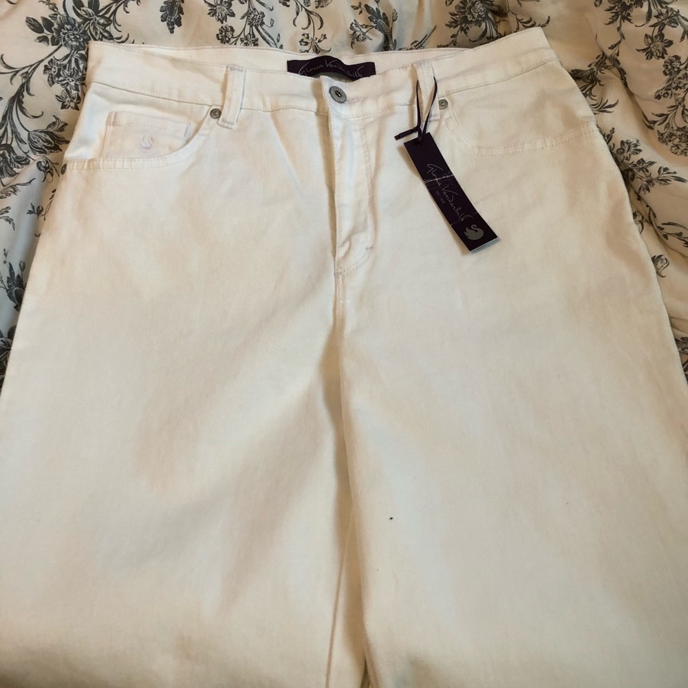 White Mid-Rise Jeans